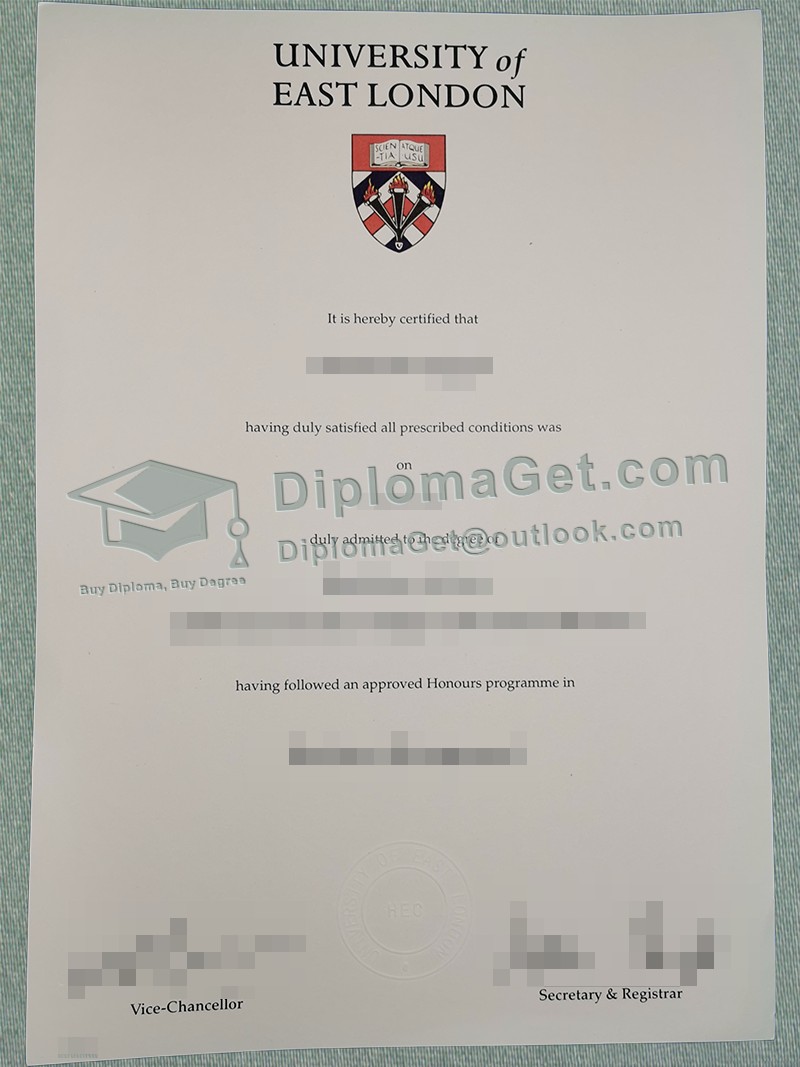 东伦敦大学文凭 University of East London Degree 东伦敦大学文凭 University of East London Degree