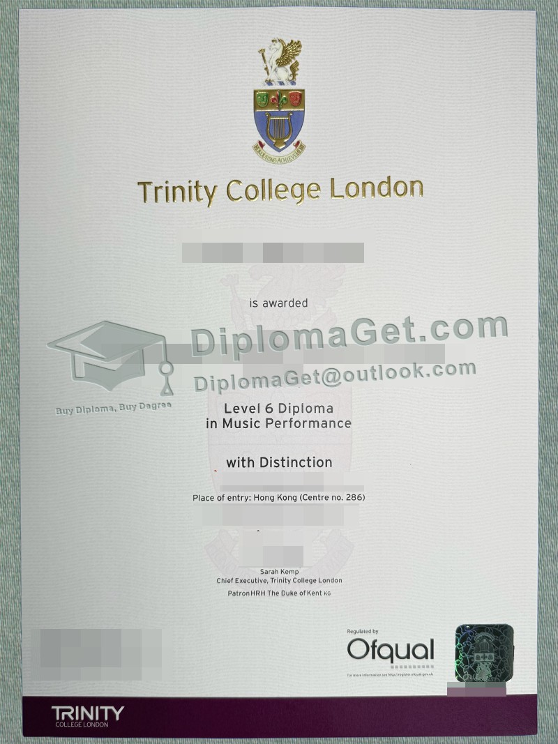 伦敦三一学院文凭, Trinity College London Degree 伦敦三一学院文凭, Trinity College London Degree