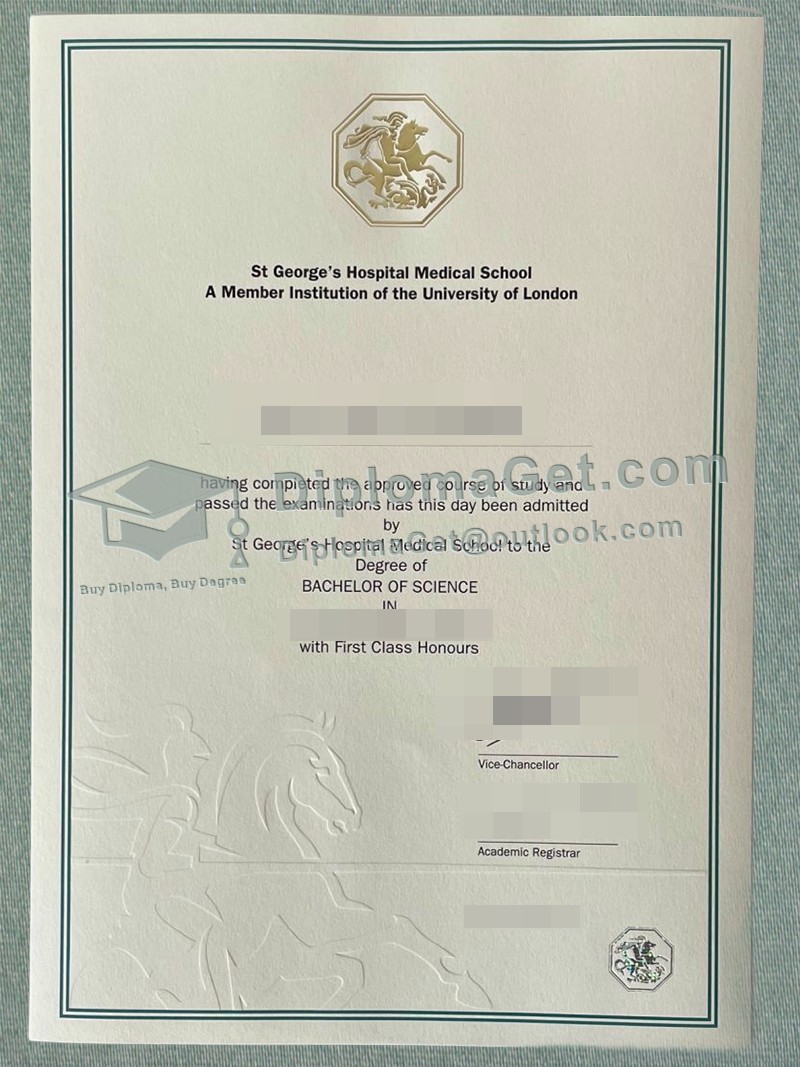 伦敦大学圣乔治学院文凭 ,St George's Diploma From University of London 伦敦大学圣乔治学院文凭 ,St George's Diploma From University of London