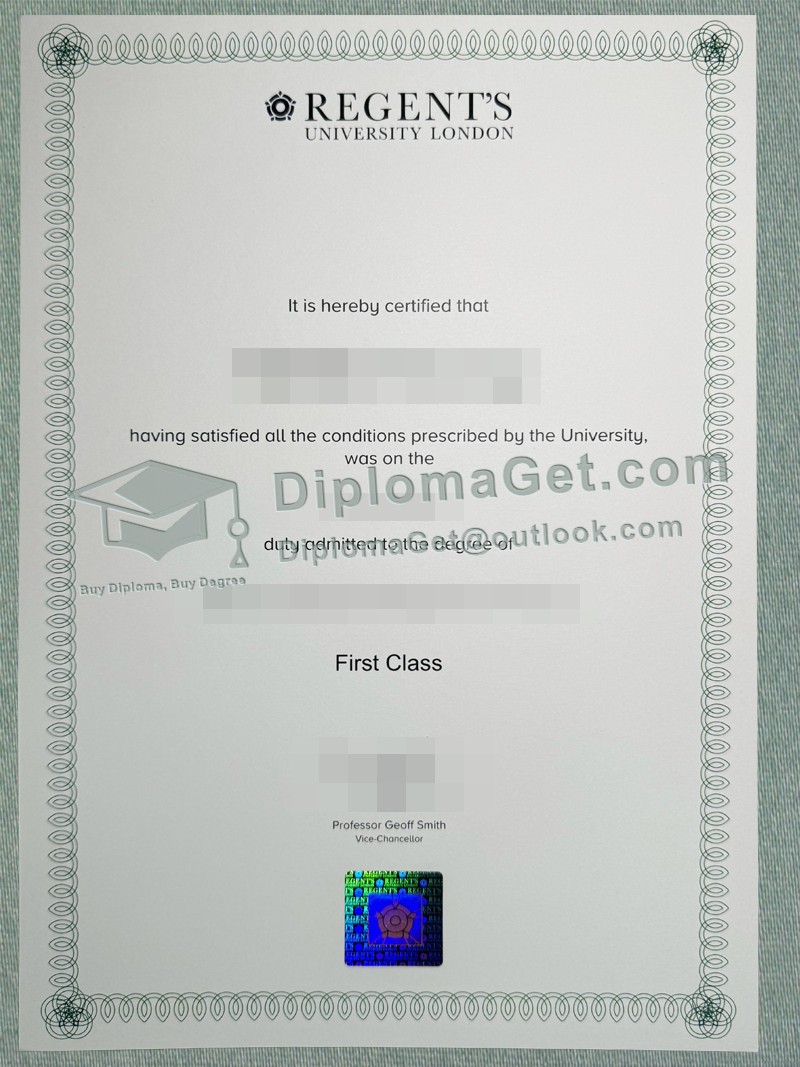 伦敦摄政大学文凭, Regent's University London Degree 伦敦摄政大学文凭, Regent's University London Degree