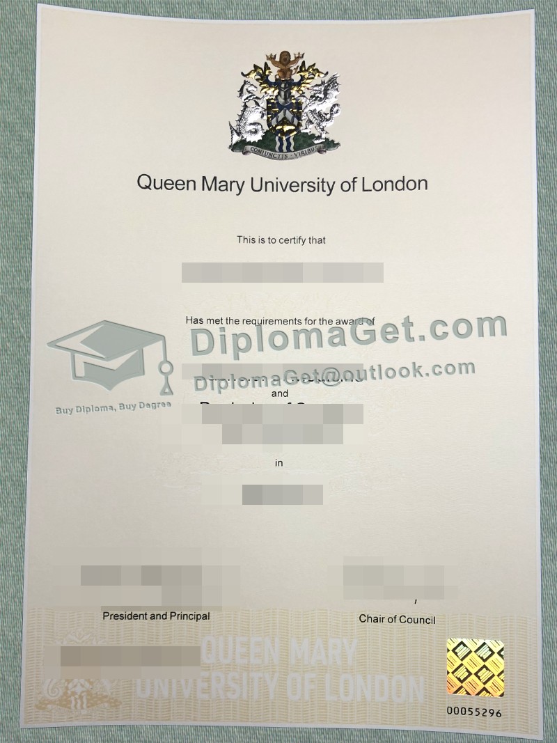 伦敦玛丽女王大学文凭, Queen Mary University of London Diploma 伦敦玛丽女王大学文凭, Queen Mary University of London Diploma