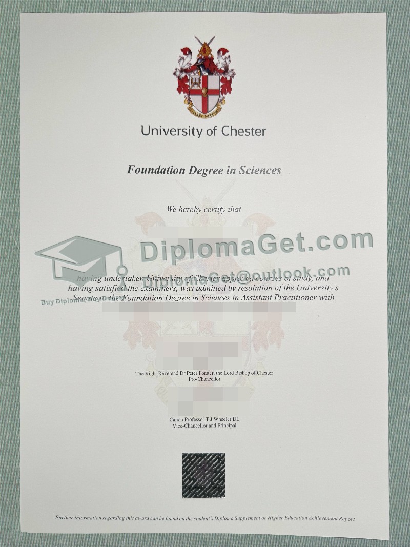 切斯特大学文凭, University of Chester Degree 切斯特大学文凭, University of Chester Degree