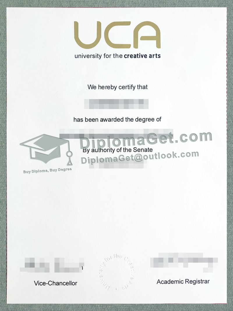 创意艺术大学文凭 University for the Creative Arts Degree 创意艺术大学文凭 University for the Creative Arts Degree