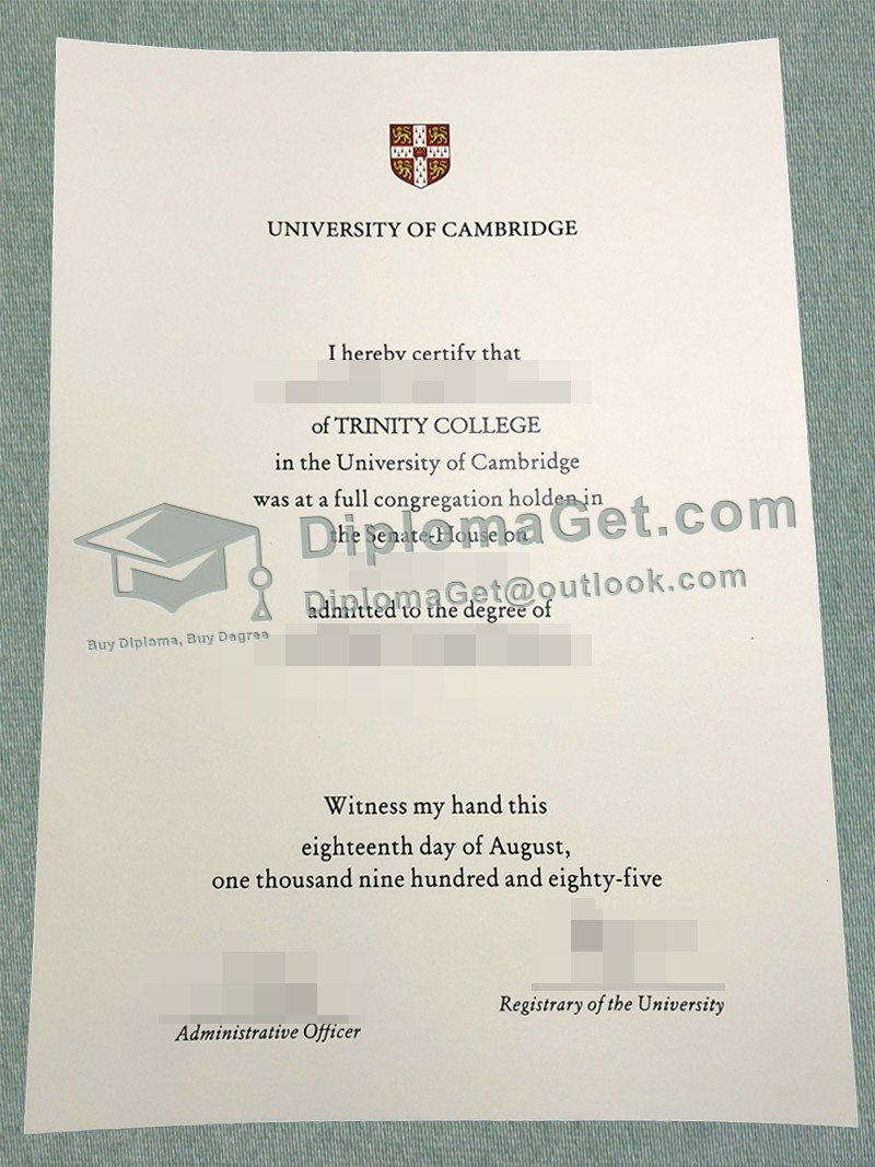 剑桥大学文凭, University of Cambridge Degree 剑桥大学文凭, University of Cambridge Degree