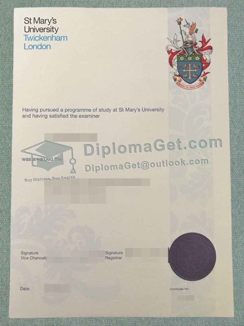 圣玛丽大学特威克纳姆文凭, Saint Mary's University Twickenham London Degree 圣玛丽大学特威克纳姆文凭, Saint Mary's University Twickenham London Degree