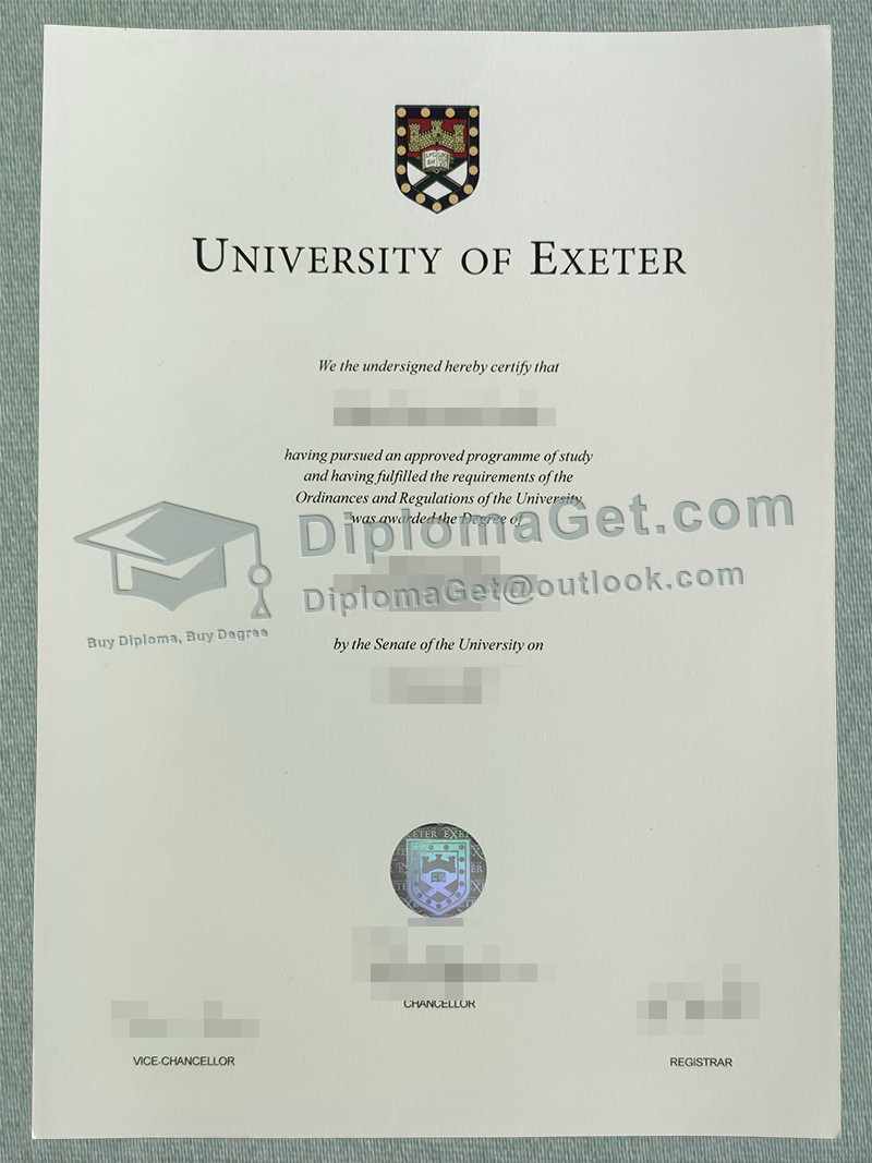 埃克塞特大学文凭 University of Exeter Degree 埃克塞特大学文凭 University of Exeter Degree