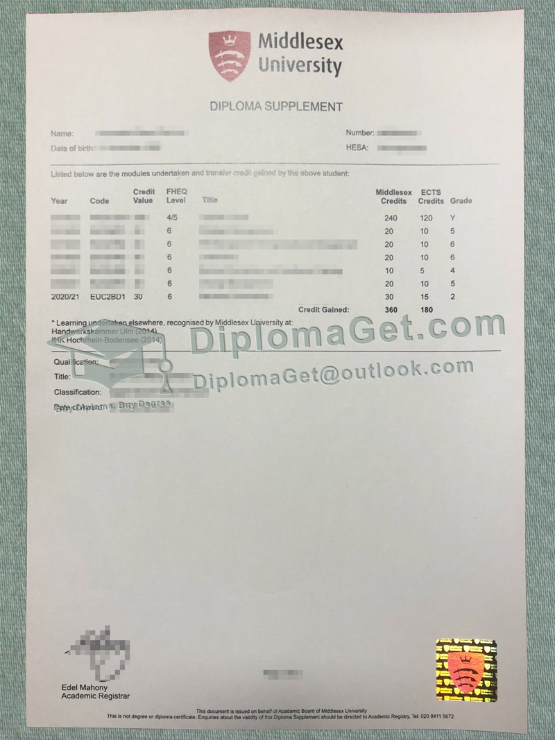 密德萨斯大学成绩单, Middlesass University Transcript 密德萨斯大学成绩单, Middlesass University Transcript