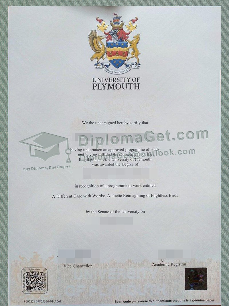 普利茅斯大学文凭, University of Plymouth Degree 普利茅斯大学文凭, University of Plymouth Degree