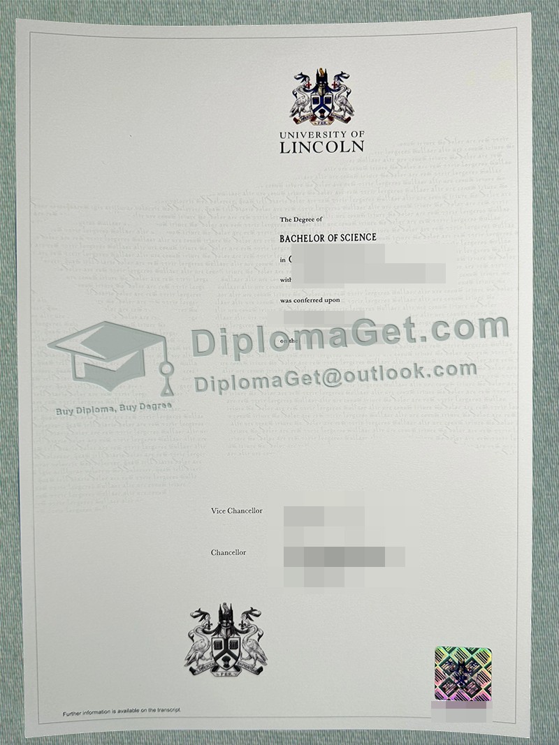 林肯大学文凭, University of Lincoln Diploma 林肯大学文凭, University of Lincoln Diploma