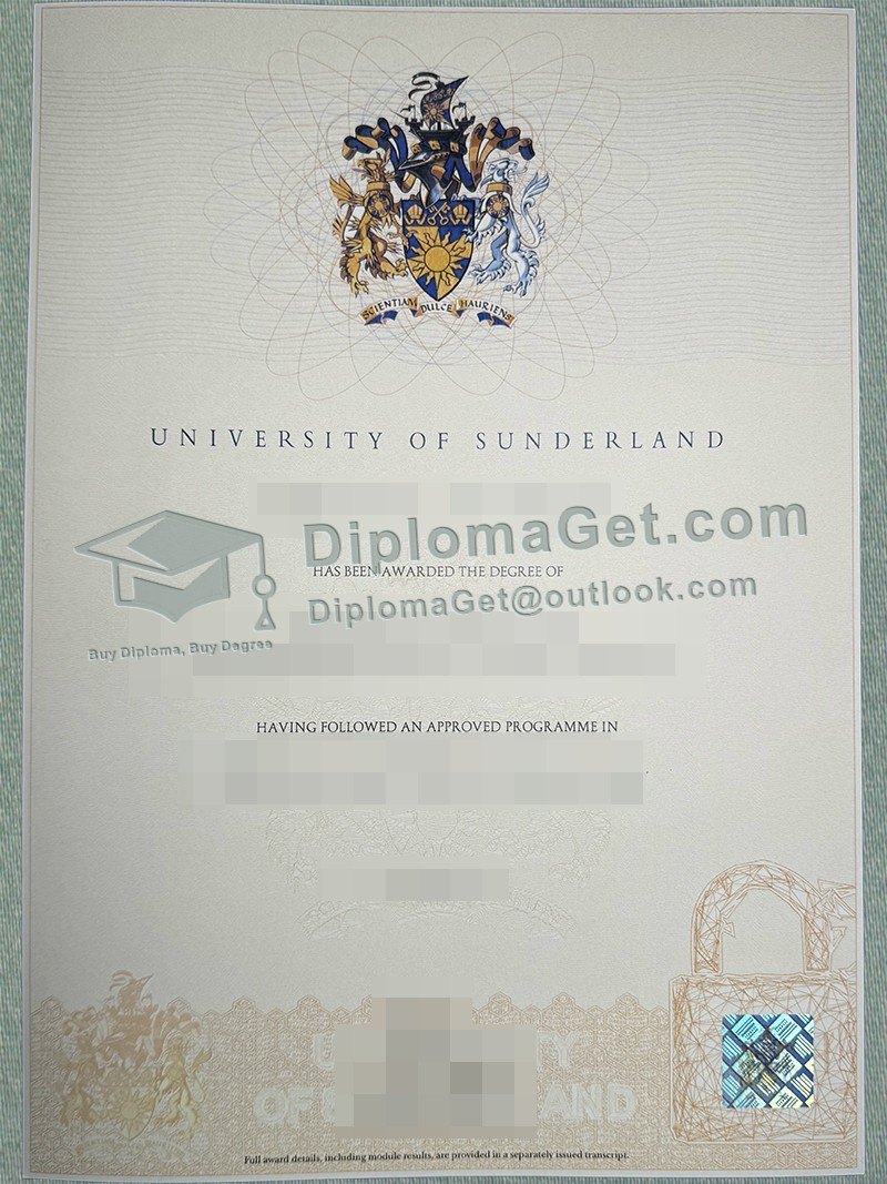 桑德兰大学文凭, University of Sunderland Degree 桑德兰大学文凭, University of Sunderland Degree