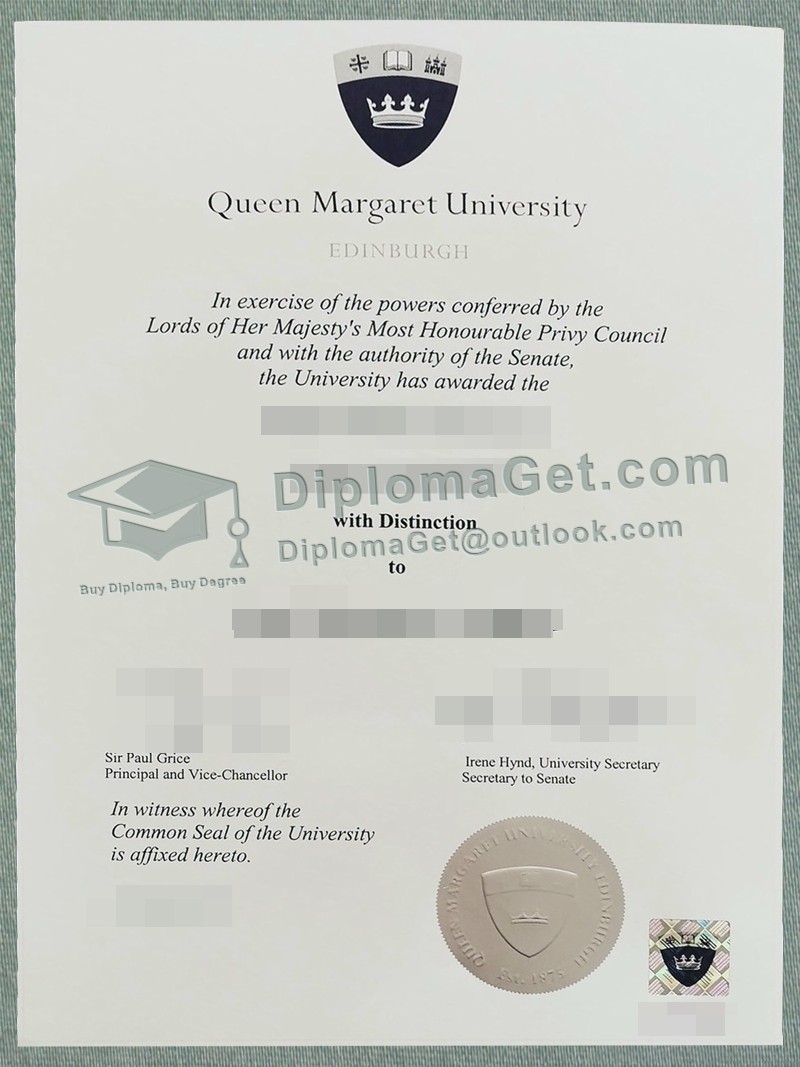 玛格丽特女王大学文凭, Queen Margaret University Degree 玛格丽特女王大学文凭, Queen Margaret University Degree