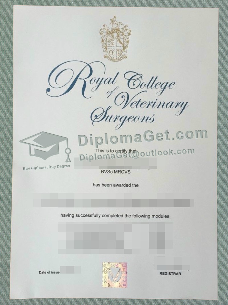 皇家兽医学院文凭 , Royal College of Veterinary Surgeons Degree 皇家兽医学院文凭 , Royal College of Veterinary Surgeons Degree