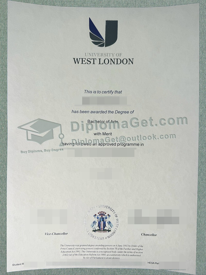 西伦敦大学学位, University of West London Degree 西伦敦大学学位, University of West London Degree