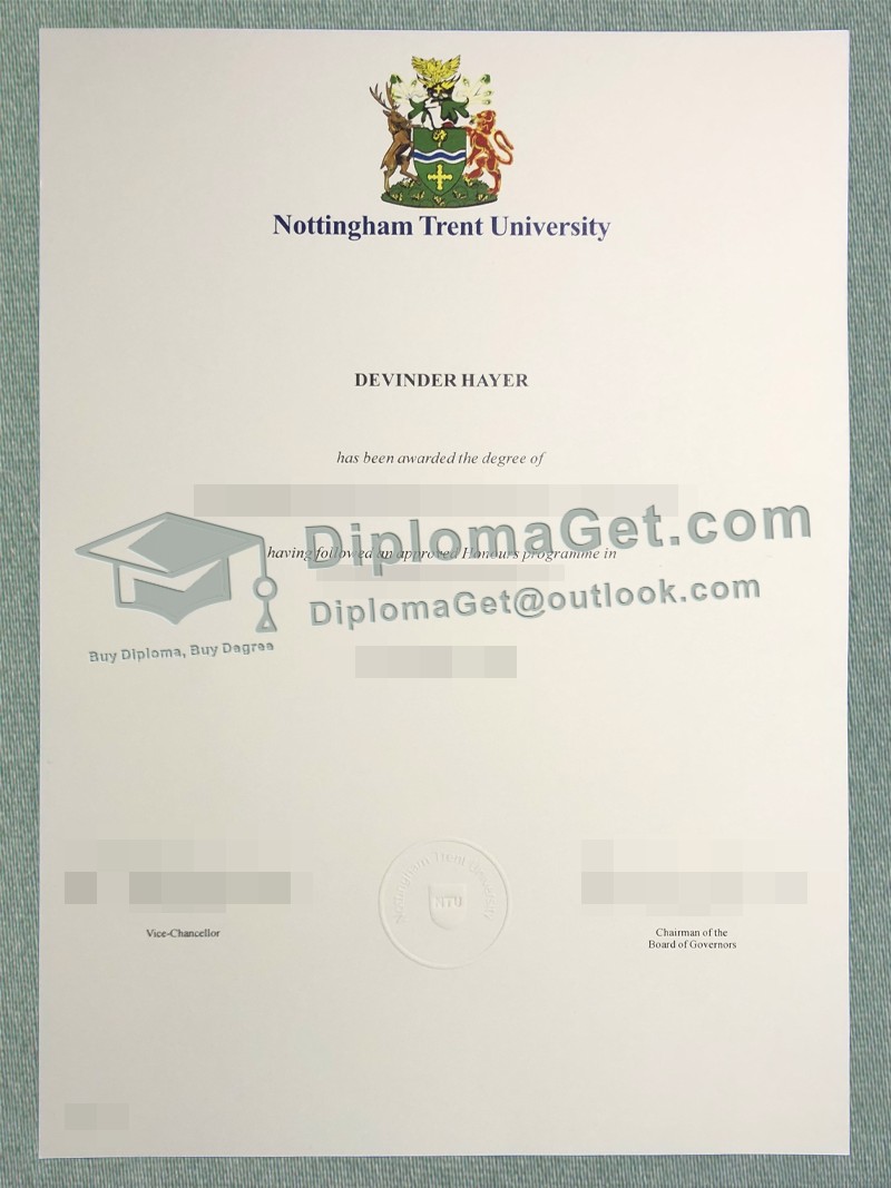 诺丁汉特伦特大学文凭, Nottingham Trent University Degree 诺丁汉特伦特大学文凭, Nottingham Trent University Degree