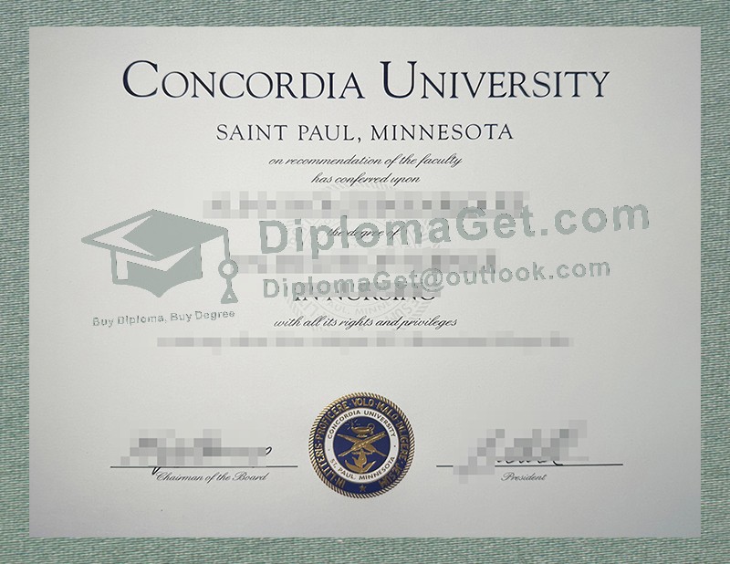 圣保罗康考迪亚大学文凭, Concordia University St Paul Diploma 圣保罗康考迪亚大学文凭, Concordia University St Paul Diploma
