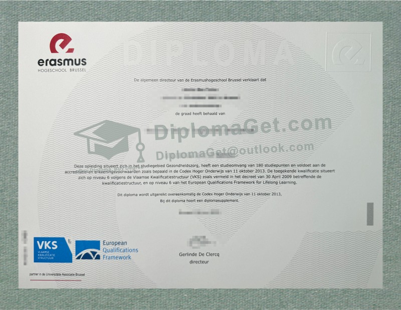 布鲁塞尔伊拉斯谟应用科技大学文凭, Erasmushogeschool Brussel Diploma 布鲁塞尔伊拉斯谟应用科技大学文凭, Erasmushogeschool Brussel Diploma