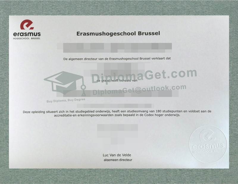 布鲁塞尔伊拉斯谟应用科技大学文凭, Erasmushogeschool Brussel Diploma