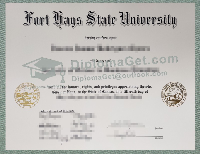 海斯堡州立大学文凭, Fort Hays State University Diploma 海斯堡州立大学文凭, Fort Hays State University Diploma