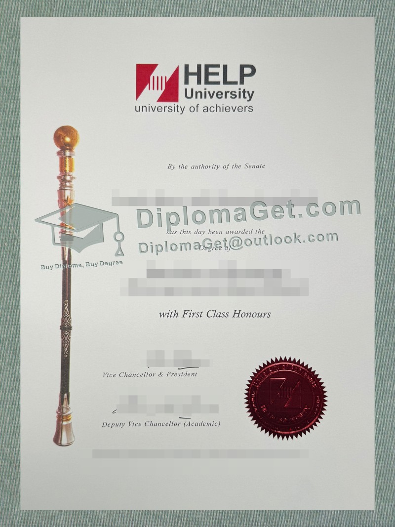 HELP University Diploma, 精英大学文凭 HELP University Diploma, 精英大学文凭