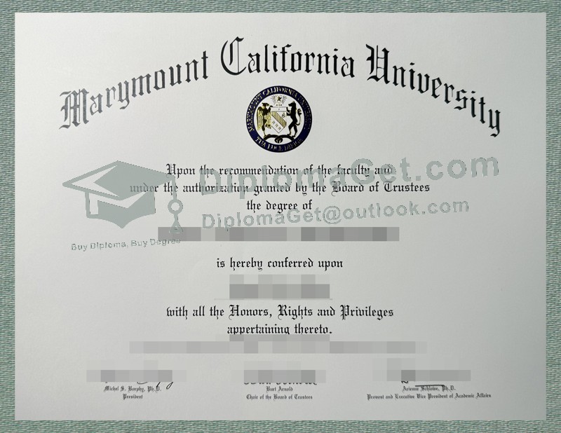 加州玛丽蒙特大学文凭, Marymount California University Diploma 加州玛丽蒙特大学文凭, Marymount California University Diploma