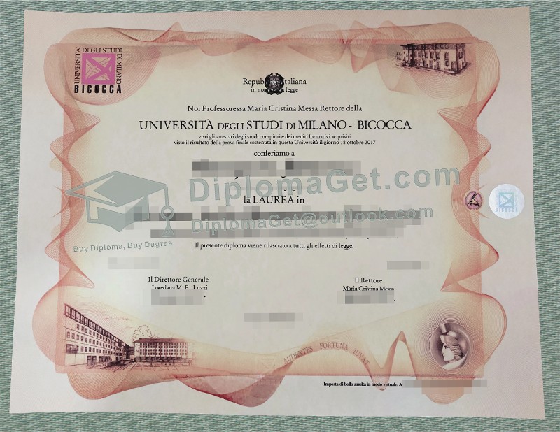 米兰比科卡学院文凭, Milano Biccoca diploma 米兰比科卡学院文凭, Milano Biccoca diploma