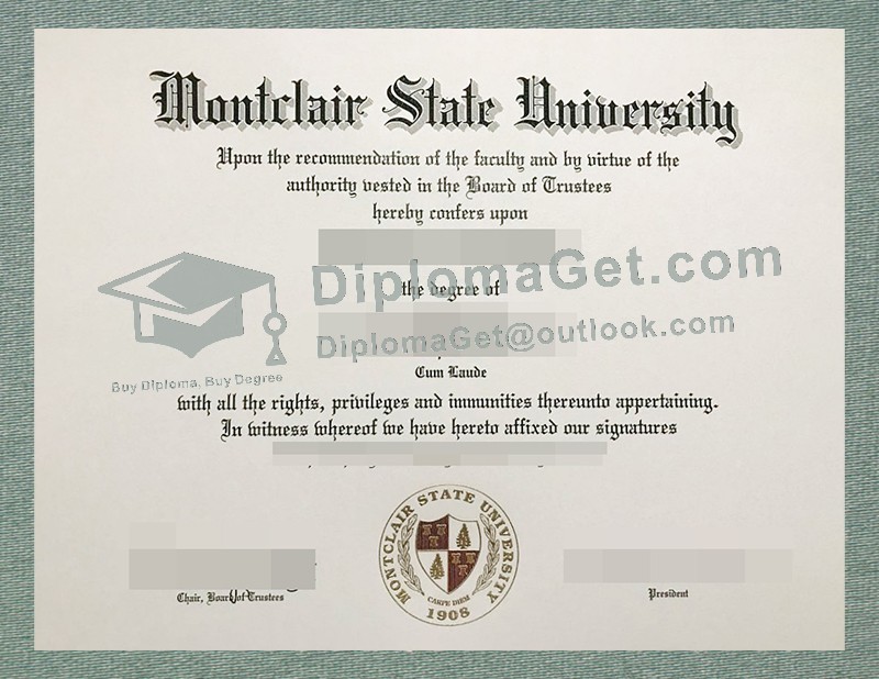 蒙特克莱尔州立大学文凭, Montclair State University Diploma 蒙特克莱尔州立大学文凭, Montclair State University Diploma