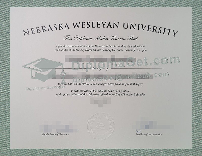 内布拉斯加卫斯理大学文凭, Nebraska Wesleyan University Diploma 内布拉斯加卫斯理大学文凭, Nebraska Wesleyan University Diploma