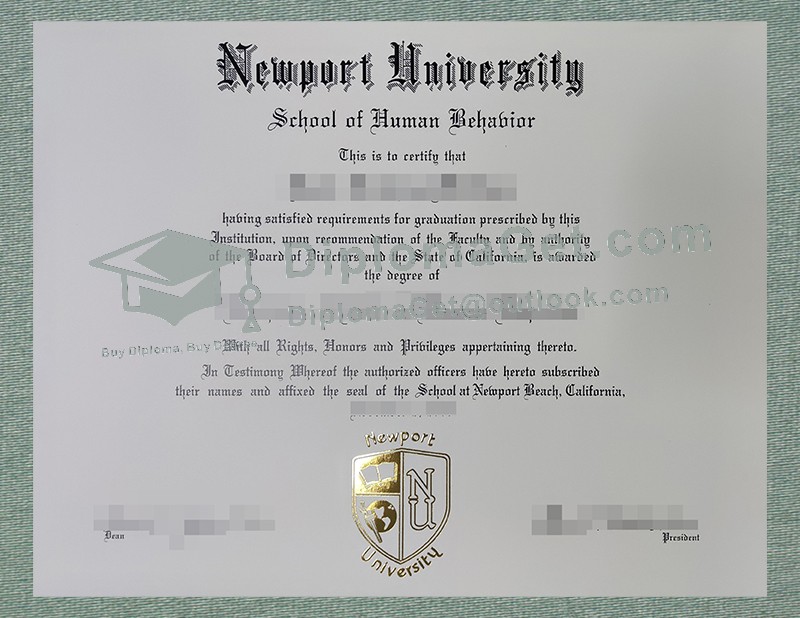 纽波特大学文凭, Newport University Diploma 纽波特大学文凭, Newport University Diploma