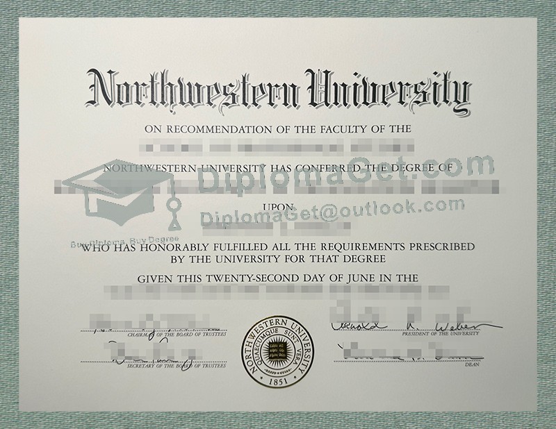 西北大学文凭, Northwestern University Diploma 西北大学文凭, Northwestern University Diploma