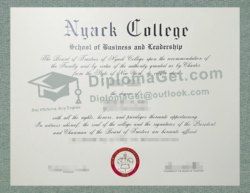 奈亚克学院商学院与领导力学院文凭, Nyack College School of Business and Leadership Diploma 奈亚克学院商学院与领导力学院文凭, Nyack College School of Business and Leadership Diploma