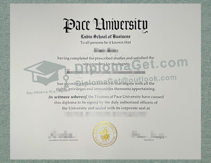 佩斯大学文凭, Pace University Diploma 佩斯大学文凭, Pace University Diploma