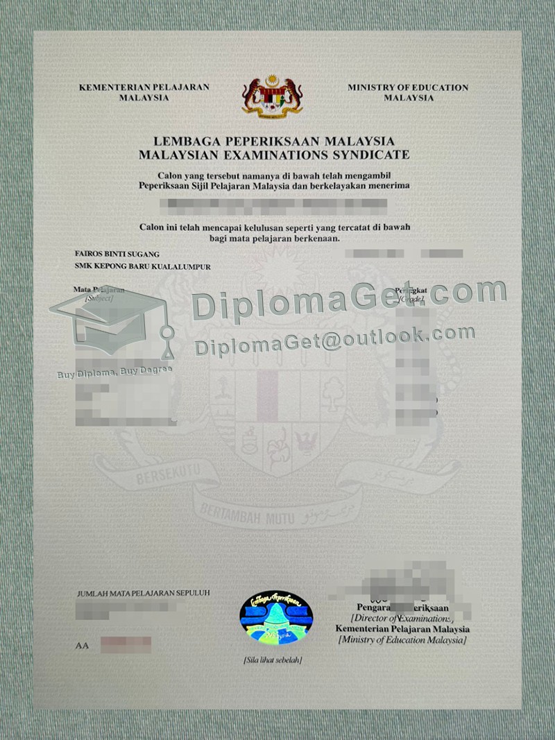 SIJIL PELAJARAN 马来西亚证书, SIJIL PELAJARAN MALAYSIA Certificate SIJIL PELAJARAN 马来西亚证书, SIJIL PELAJARAN MALAYSIA Certificate