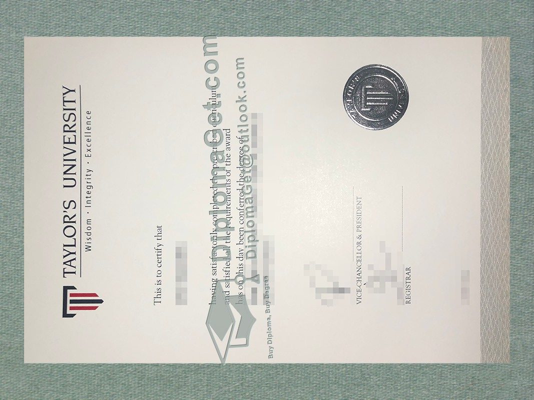 泰莱大学文凭, Taylor's University diploma