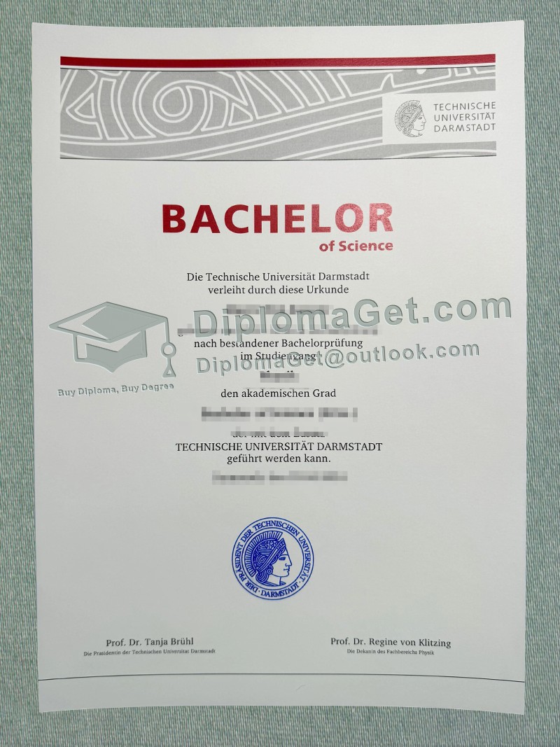 达姆施塔特工业大学证书, Technische Universitat Darmstadt Urkunde 达姆施塔特工业大学证书, Technische Universitat Darmstadt Urkunde