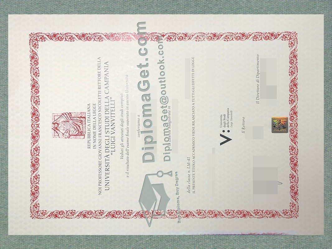 坎帕尼亚大学路易吉·万维泰利, Università degli Studi della Campania Luigi Vanvitelli Diploma