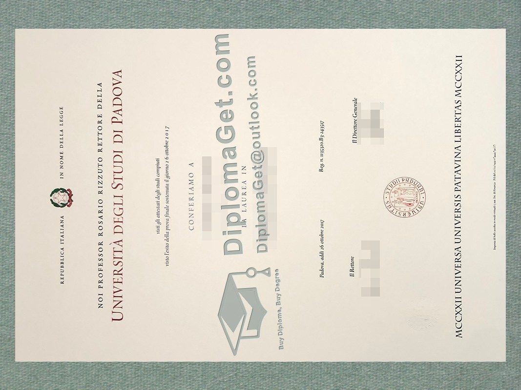 帕多瓦大学文凭, Università degli Studi di Padova diploma
