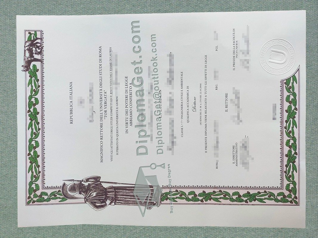 罗马托尔维加塔大学文凭, Università degli Studi di Roma Tor Vergata diploma