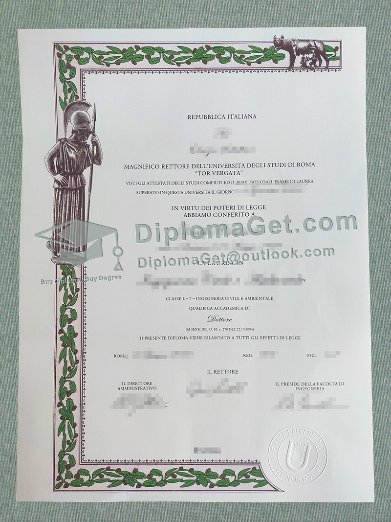 罗马托尔维加塔大学文凭, Università degli Studi di Roma Tor Vergata diploma 罗马托尔维加塔大学文凭, Università degli Studi di Roma Tor Vergata diploma
