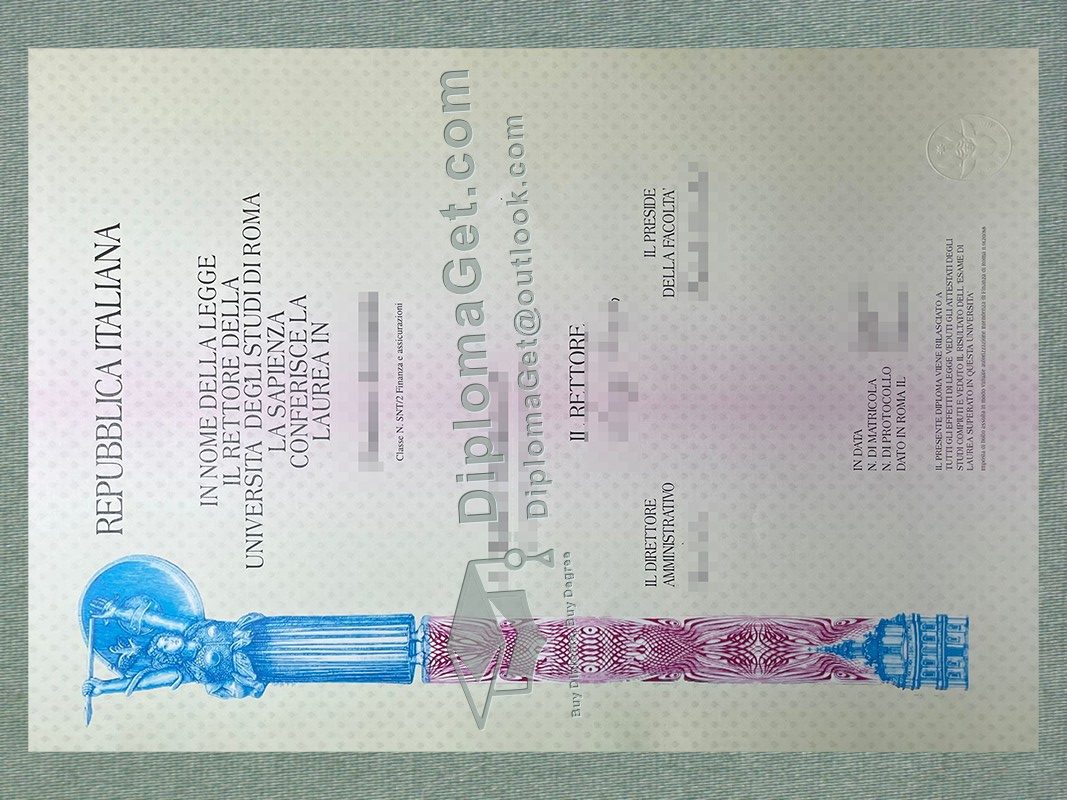 罗马大学文凭, Università degli Studi di Roma diploma