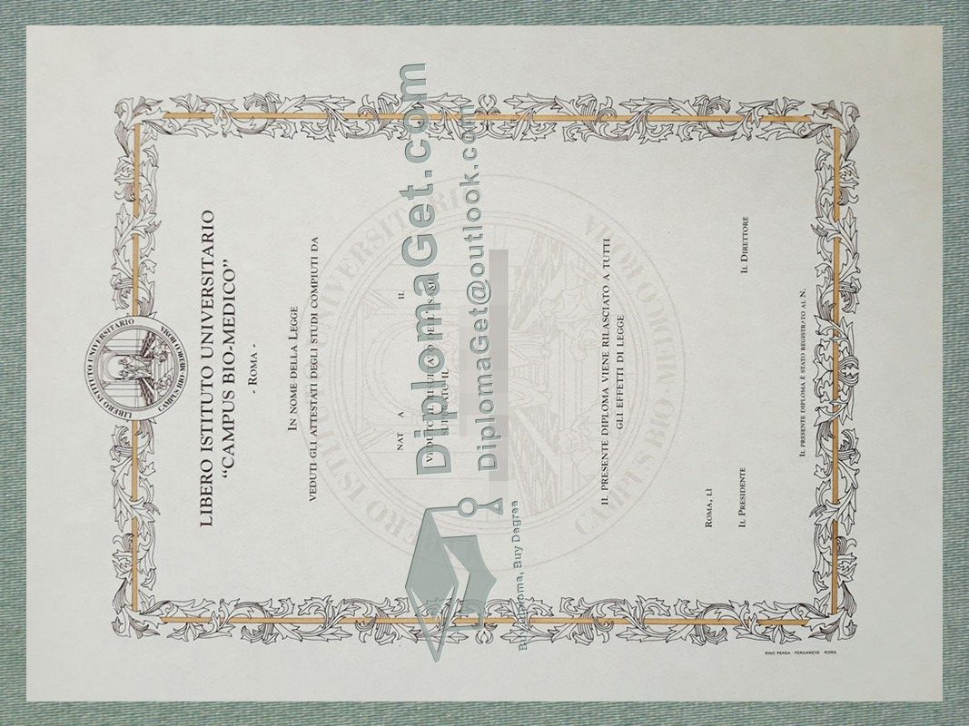 尼科洛·库萨诺大学文凭, University of Niccolò Cusano Diploma
