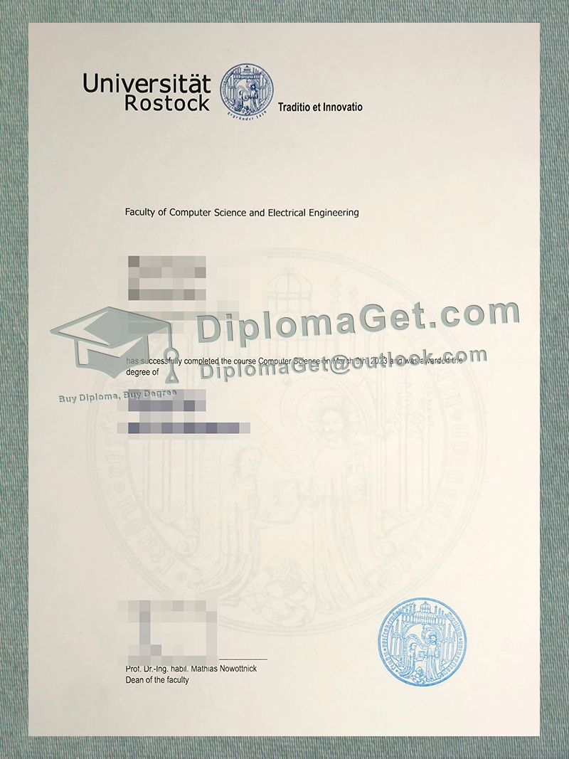 罗斯托克大学文凭, University of Rostock diploma 罗斯托克大学文凭, University of Rostock diploma