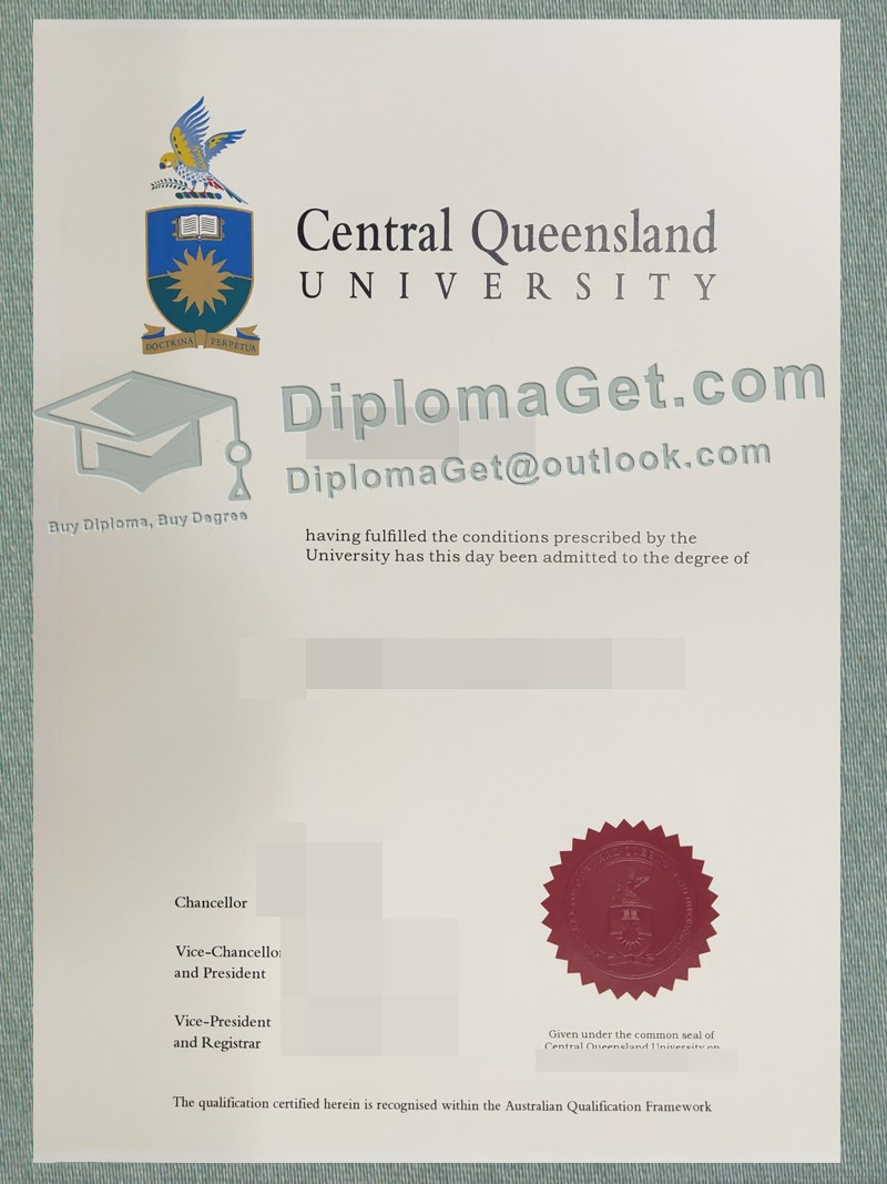 中昆士兰大学文凭, Central Queensland University Diploma 中昆士兰大学文凭, Central Queensland University Diploma