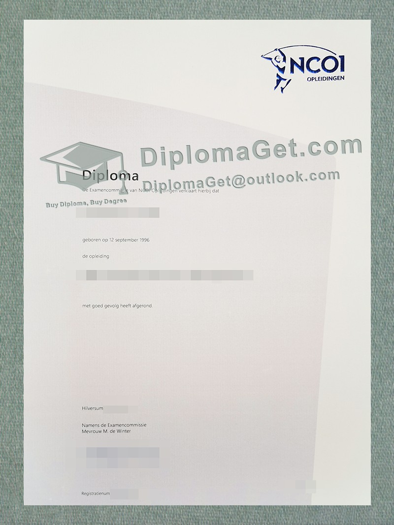 NCOI 教育学院文凭, NCOI Opleidingen Diploma NCOI 教育学院文凭, NCOI Opleidingen Diploma