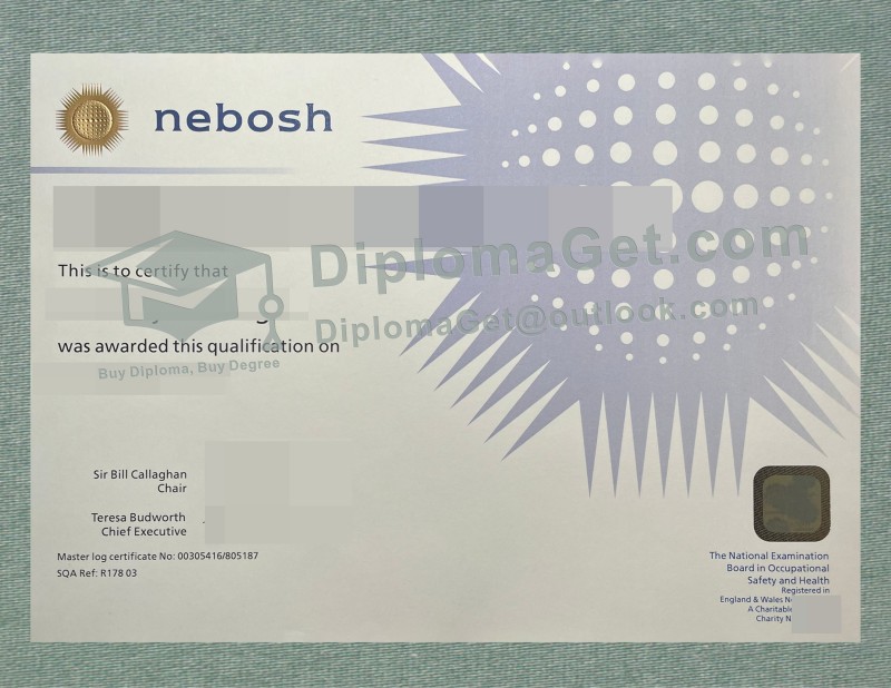 NEBOSH证书, NEBOSH Certificate NEBOSH证书, NEBOSH Certificate