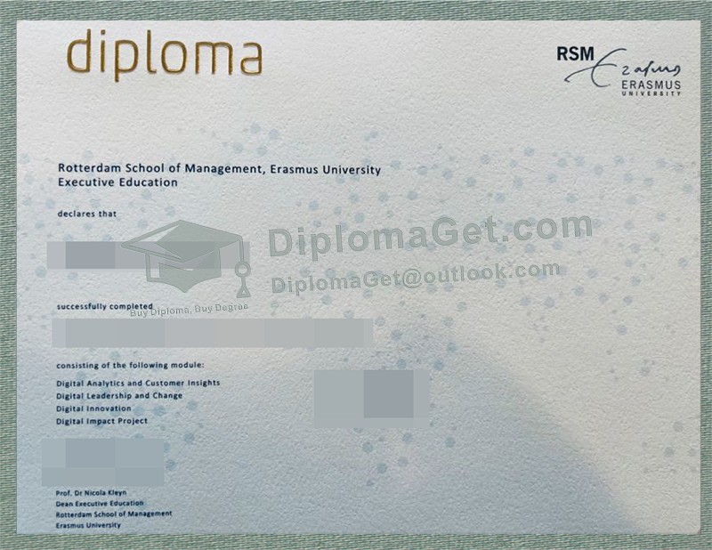 鹿特丹管理学院毕业证书, Rotterdam School Of Management Diploma 鹿特丹管理学院毕业证书, Rotterdam School Of Management Diploma