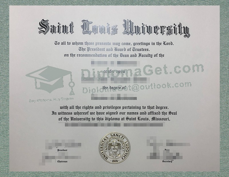圣路易斯大学文凭, Saint Louis University Diploma 圣路易斯大学文凭, Saint Louis University Diploma