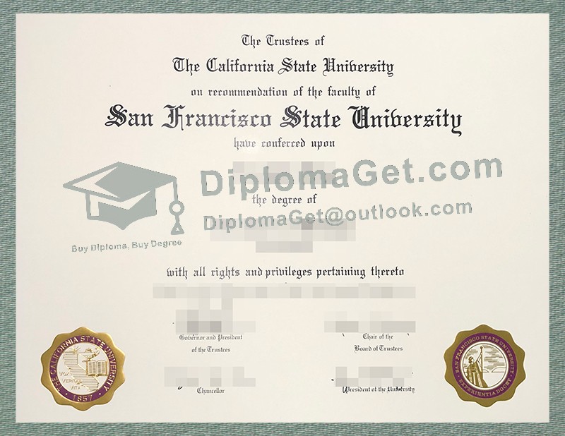 旧金山州立大学文凭, San Francisco state Diploma 旧金山州立大学文凭, San Francisco state Diploma