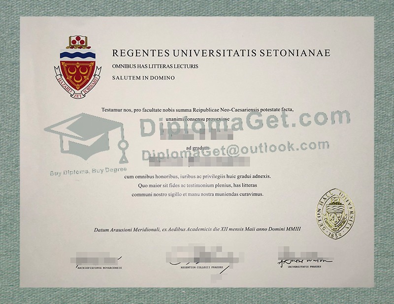 西顿霍尔大学文凭, Seton Hall University Diploma 西顿霍尔大学文凭, Seton Hall University Diploma