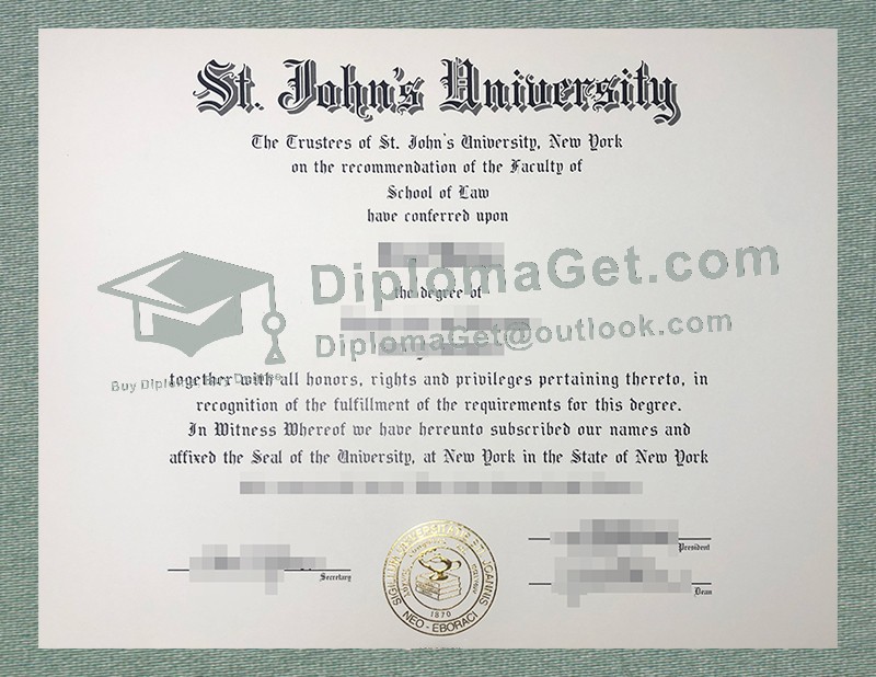 圣约翰大学文凭, St John's University Diploma 圣约翰大学文凭, St John's University Diploma