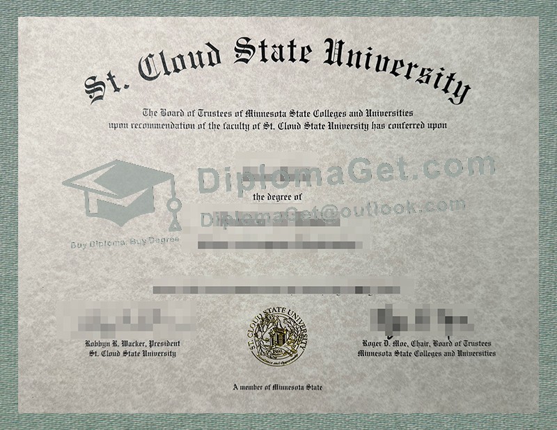 圣克劳德州立大学文凭, St. Cloud State University Diploma 圣克劳德州立大学文凭, St. Cloud State University Diploma